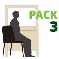 Pack 3 Mamparas 160